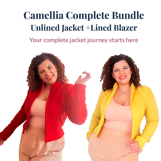 Camellia Complete Bundle — Unlined Jacket + Lined Blazer