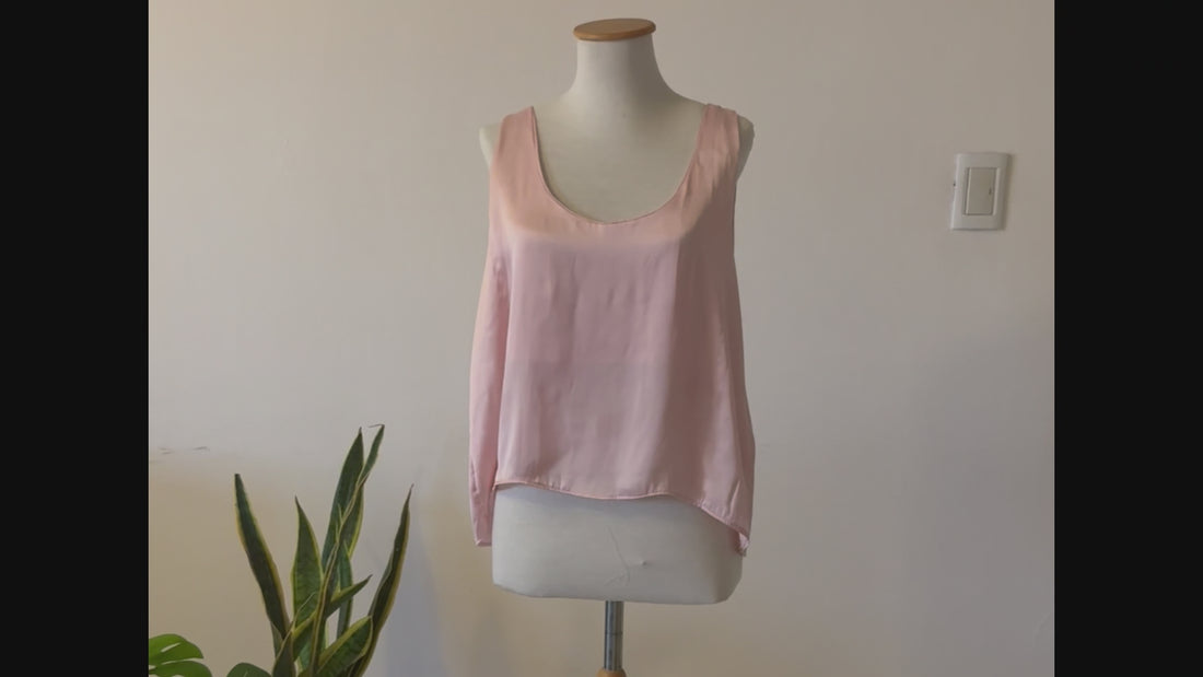 Video showcase of Blossom Tank top sewing pattern garment